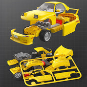 Initial D Mazda RX-7 FD3S Armable 66 Piezas Escala 1:35