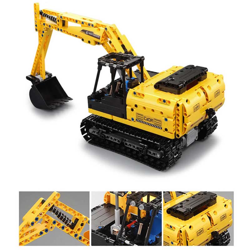 Excavadora RC Bloques CaDA