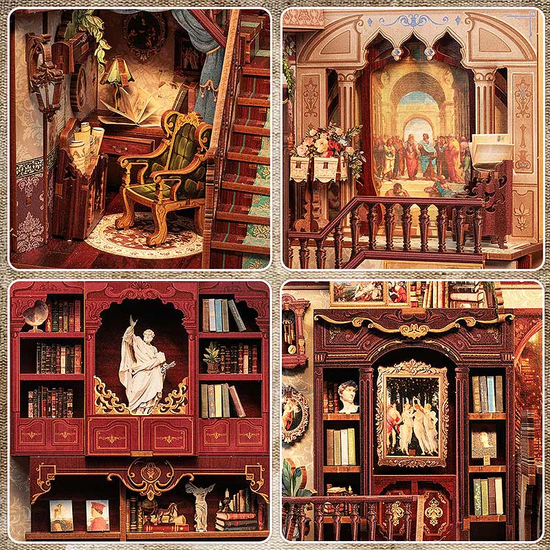 Library of Wisdom Booknook Cutebee
