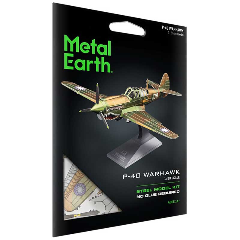 Avion P40 Warhawk Armable Puzzle 3D Metal Earth MMS213 – Playmore Toys
