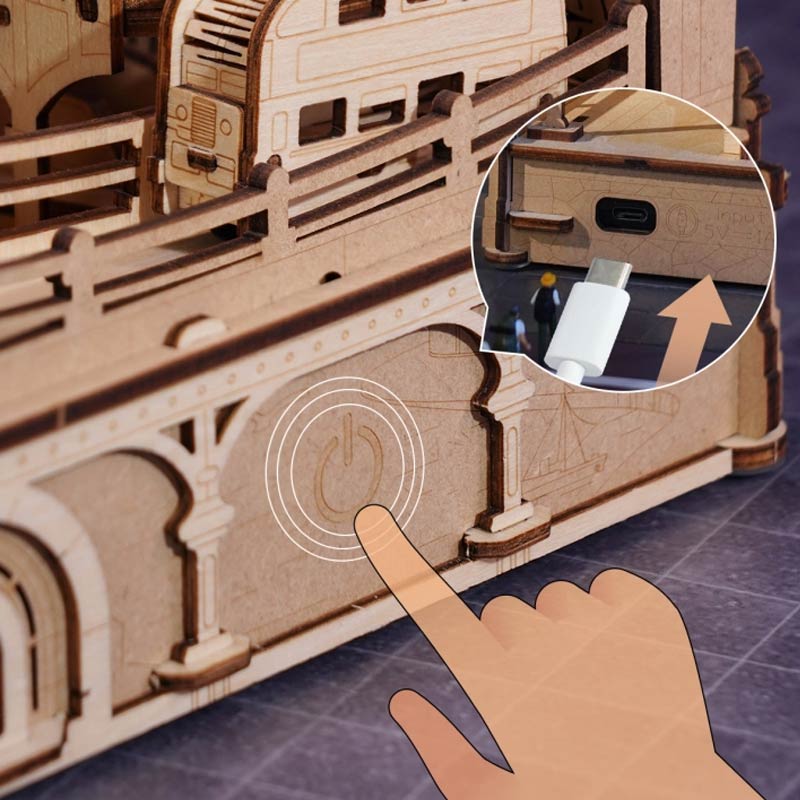 Carrera de Bolitas Marble Travel London Rokr