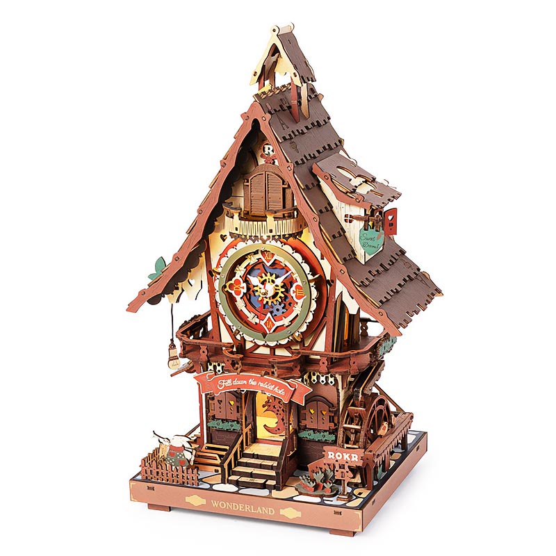 Reloj de Madera Armable Cuckoo clock Robotime LC901C – Playmore Toys