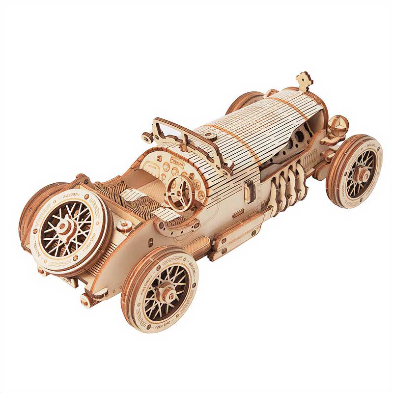 Auto de Carrera 1910 Rompecabezas Puzzle 3D Robotime