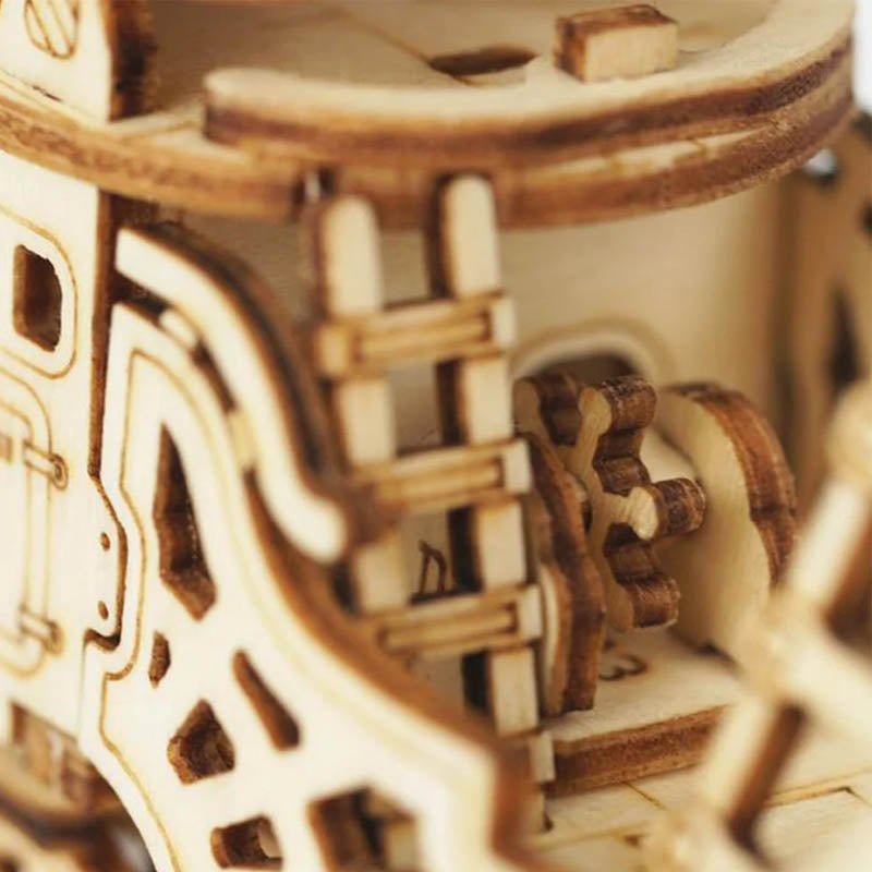 Dirigible Steampunk de madera Rompecabeza