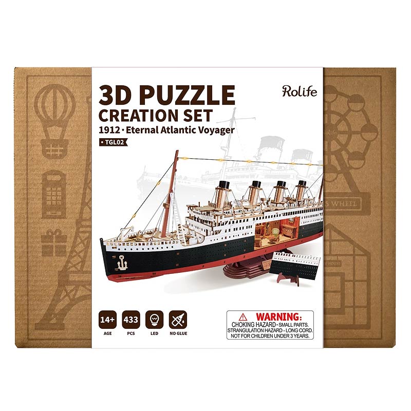 Titanic 1912 Eternal Atlantic Voyager Robotime TGL02 – Playmore Toys