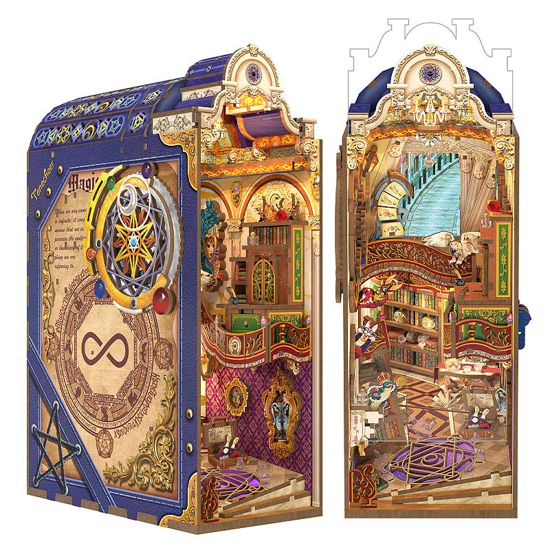 Magical Library Booknook Tonecheer