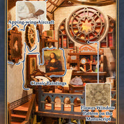 Leonardo Da Vinci Booknook Tonecheer