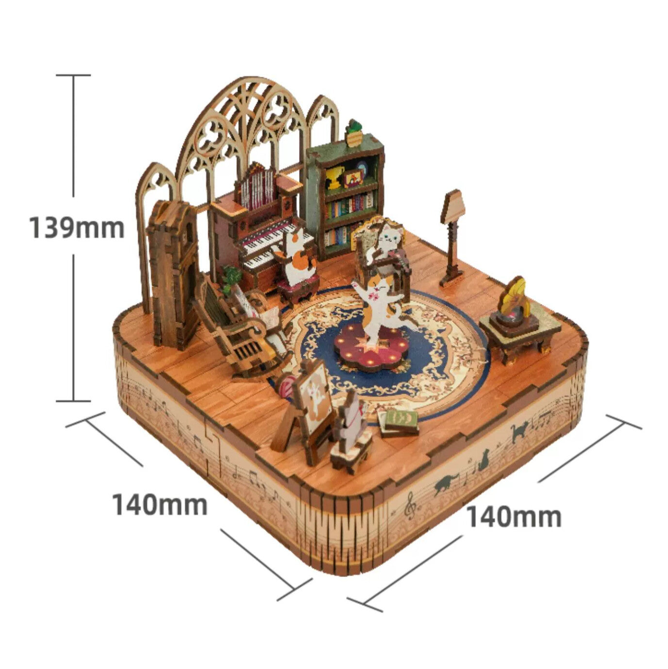 Caja musical Cat's Family Tonecheer