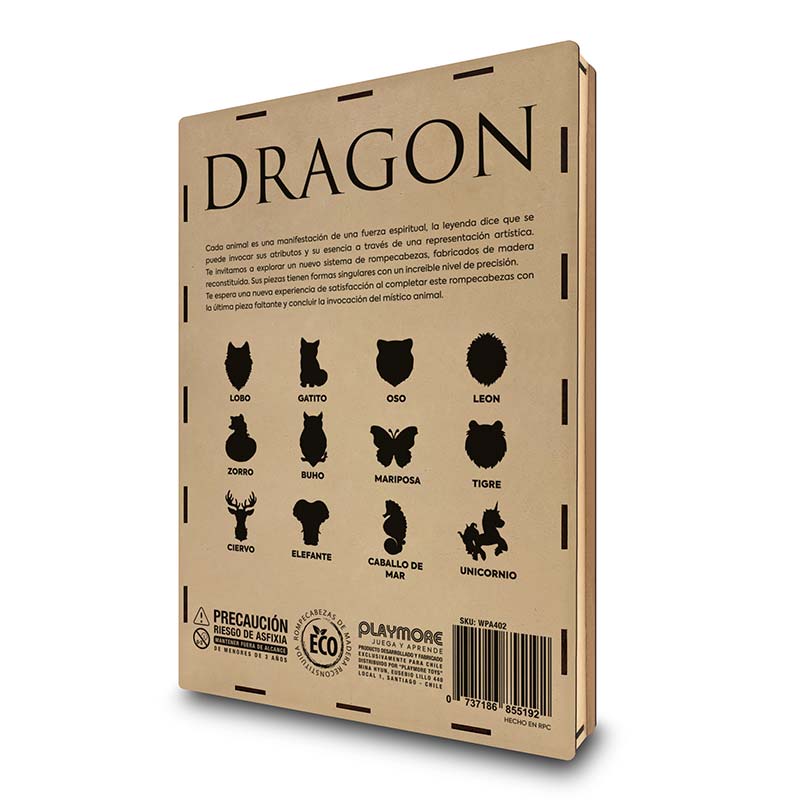 Rompecabeza de Madera Dragon Playmore