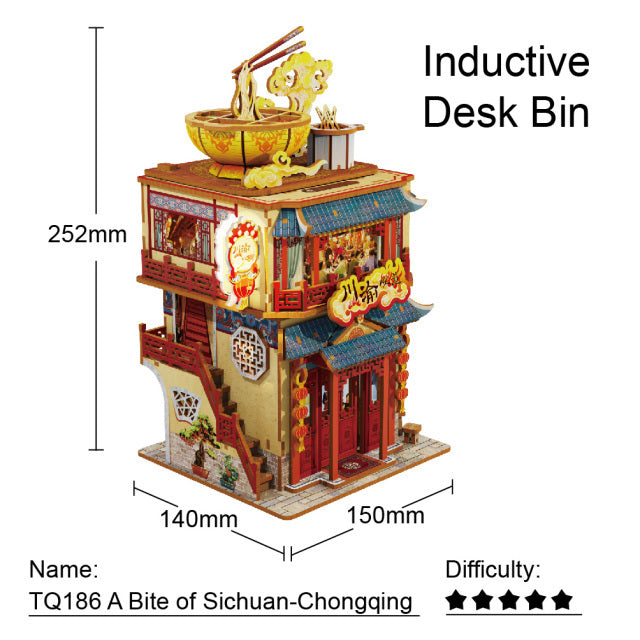 Desk Bin Bit of Sichuan Papelero Automático Tonecheer
