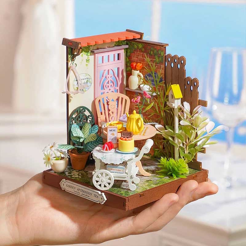 Miniatura Fiesta de té Fancy Tea Yard Rolife