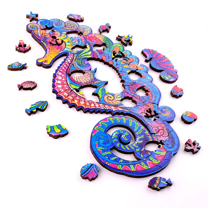 Rompecabeza de Madera Caballo de Mar Playmore