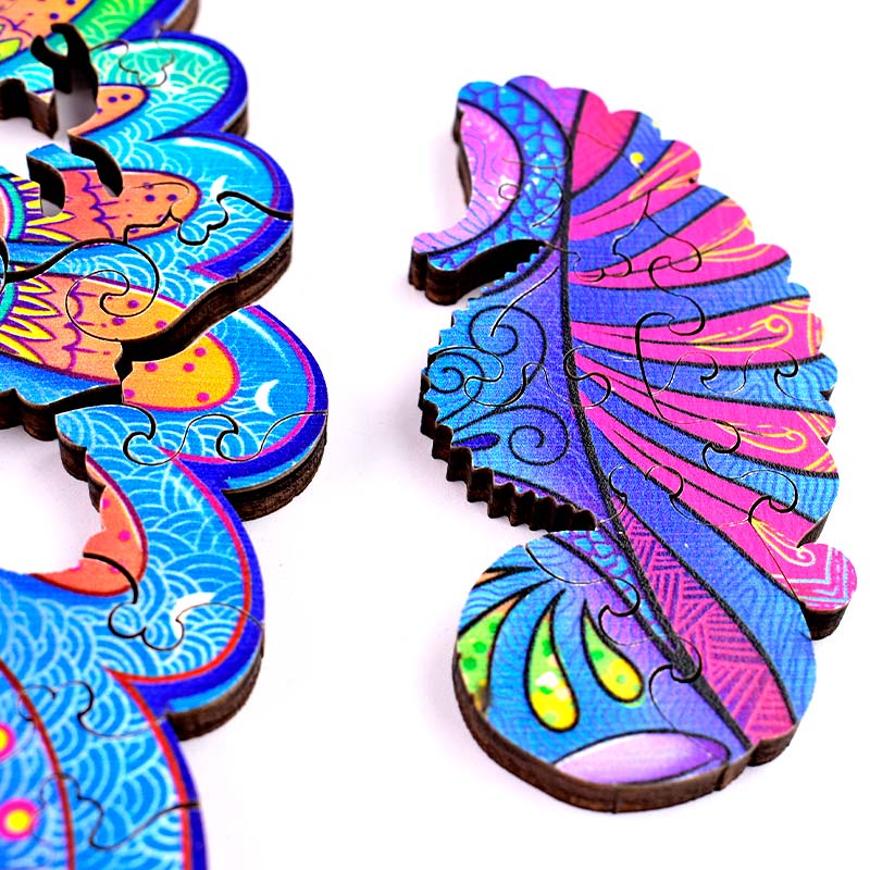 Rompecabeza de Madera Caballo de Mar Playmore