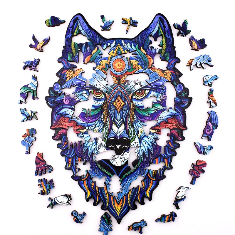 Rompecabeza de Madera Lobo Playmore