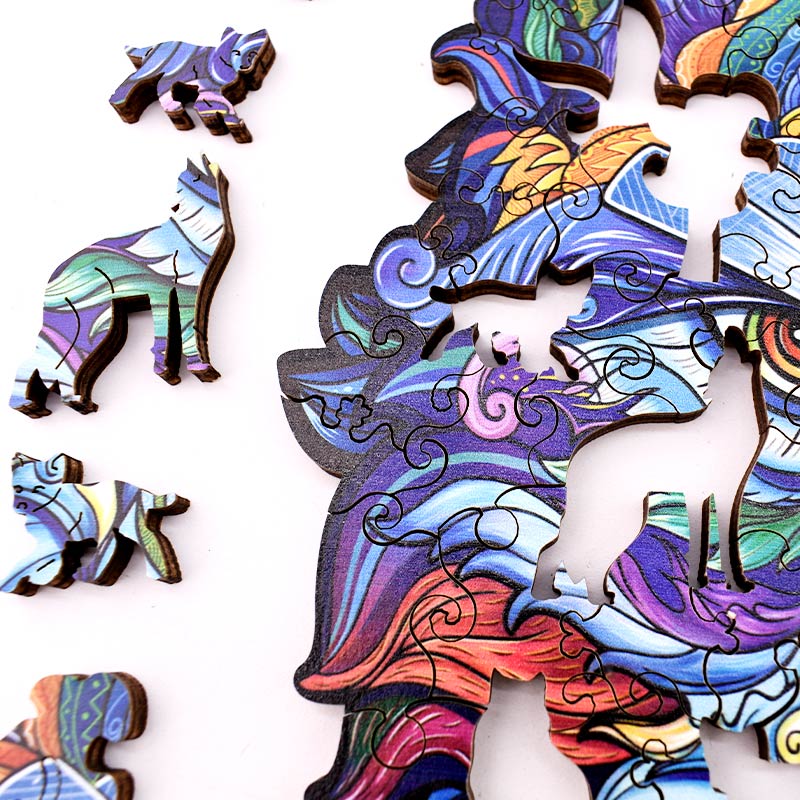 Rompecabeza de Madera Lobo Playmore