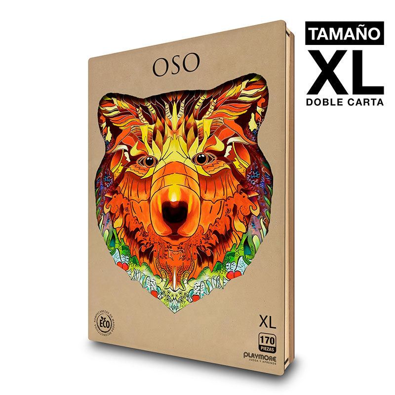 Rompecabeza de Madera Oso Tamaño XL - Playmore WPA321 Playmore Toys