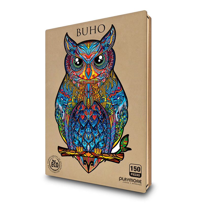 Rompecabeza de Madera Buho - Playmore WPA434 Playmore Toys