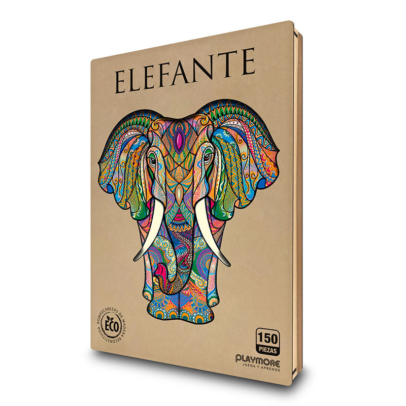 Rompecabeza de Madera Elefante - Playmore WPA442 Playmore Toys