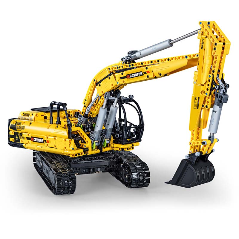 CaDA Excavadora PRO 1708 Piezas Escala 1:20 Juguete Armable