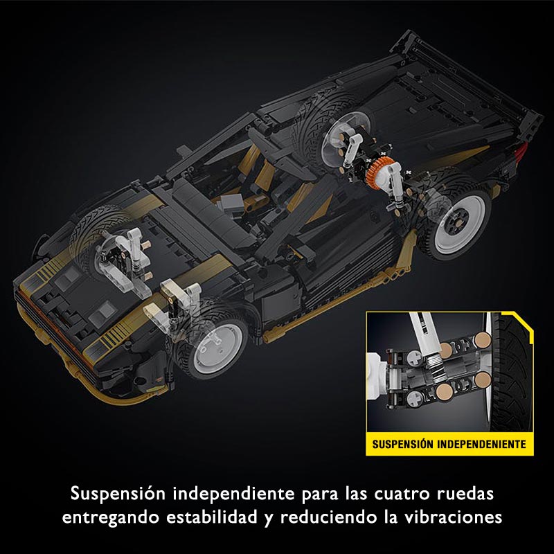 Cyberpunk Quadra Turbo V-TEC 1682 Piezas Escala 1:10