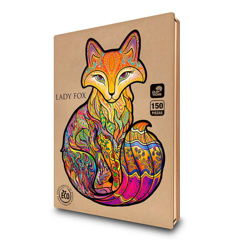 Rompecabeza de Madera Lady Fox figuras singulares Playmore