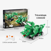 Triceraptops Armable Bloques 317 Piezas Radio Control Dual