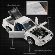 Initial D Mazda RX-7 FC35 Armable 1552 Piezas Escala 1:12.5