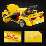 Initial D Mazda RX-7 FD35 Armable 1655 Piezas Escala 1:12.5
