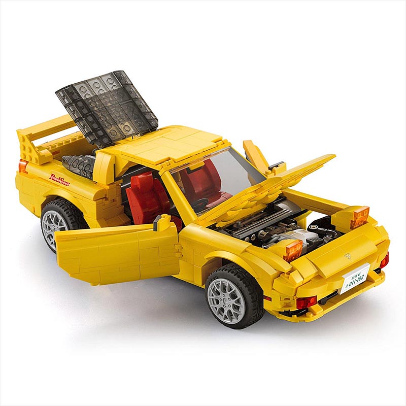 Initial D Mazda RX-7 FD35 Armable 1655 Piezas Escala 1:12.5