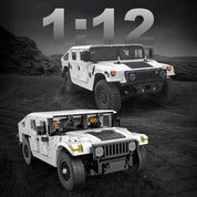 Jeep Humvee Militar Civil Armable 1386 Piezas Escala 1:12