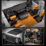 Jeep Humvee Militar Civil Armable 1386 Piezas Escala 1:12