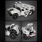Jeep Humvee Militar Civil Armable 1386 Piezas Escala 1:12