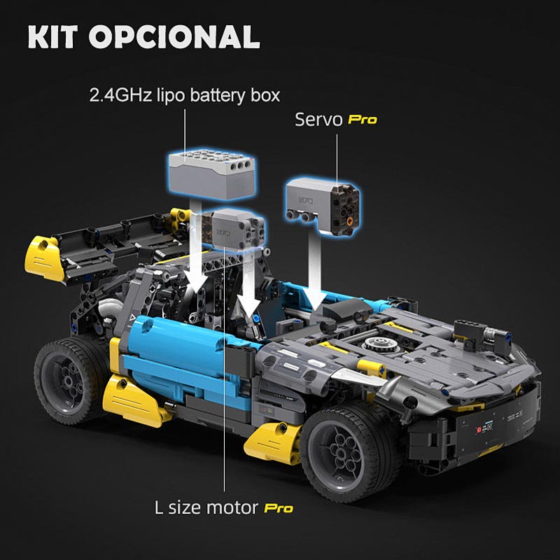 Cyberpunk Wild Wolf 1176 Piezas Escala 1:12 Mecánico