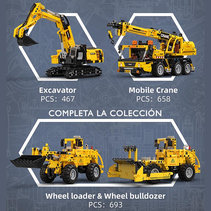 Camión Tolva Minero Armable 372 Piezas Mecánico