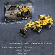 Cargador Frontal Bloques Armable 693 Piezas CaDA