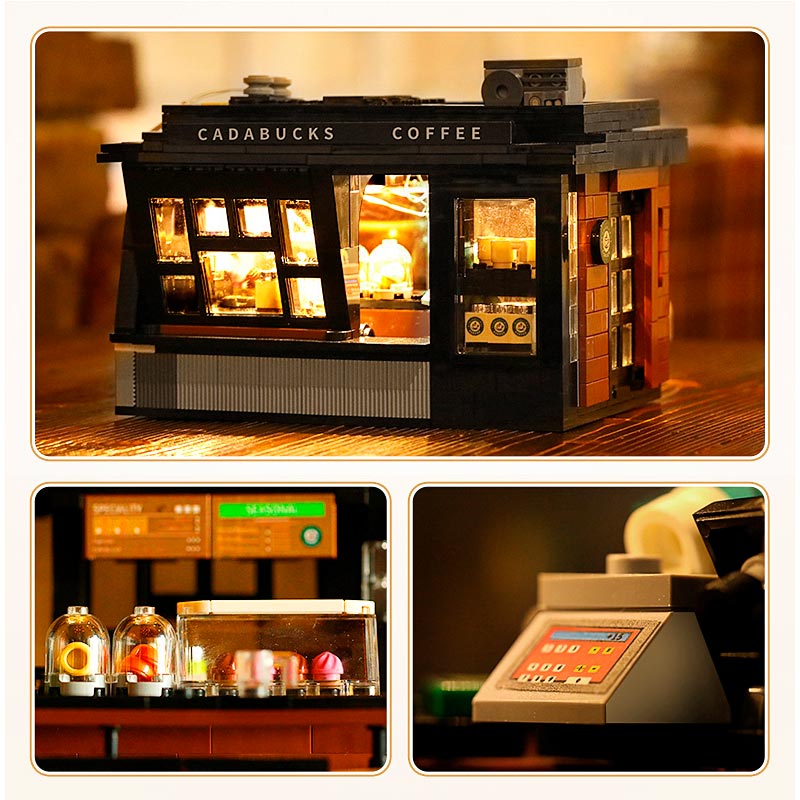 Cafetería Boutique Armable 768 Piezas iluminacion LED