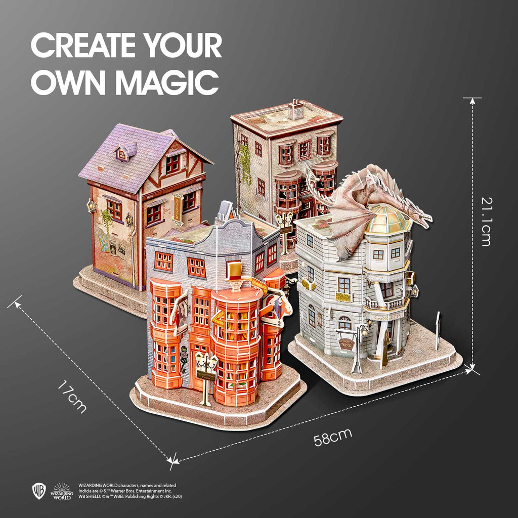 Harry Potter Diagon Alley Rompecabezas 3D Cubicfun Puzzle 3D