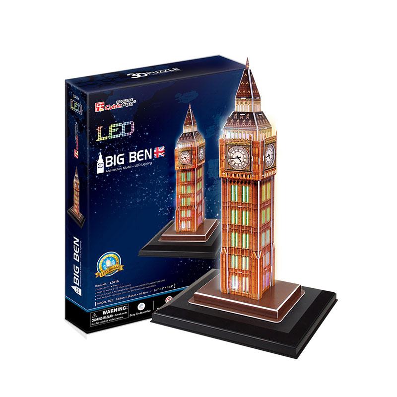Big Ben con luz LED CUBICFUN