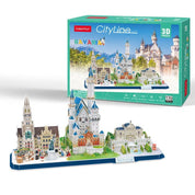 Baviera City Line Alemania Rompecabezas 3D Cubicfun