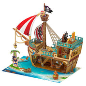 Barco Pirata Barba Negra armable Rompecabezas 3D Cubicfun