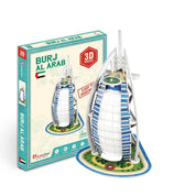 Hotel Burj Al Arab Miniatura Armable Puzzle 3D Serie S