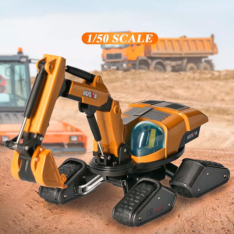 Excavadora Espacial Huina 1703 1:50 Diecast con Luces LED