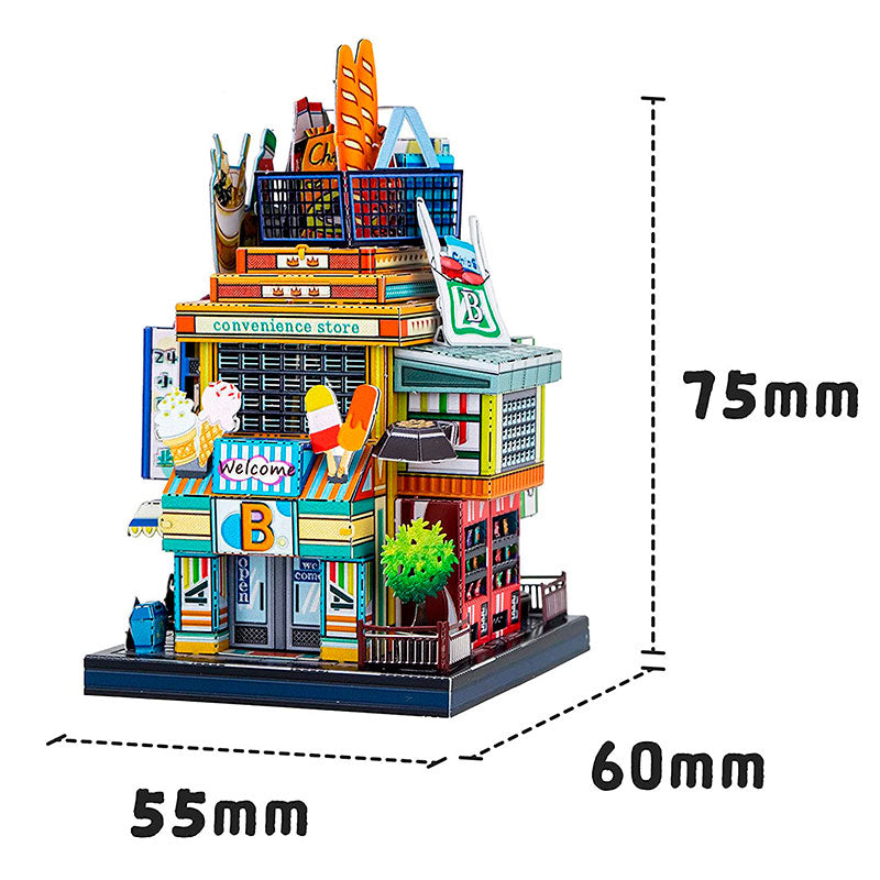 Almacen Mini Market Puzzle 3D de Metal