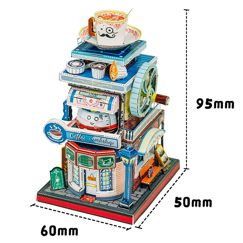 Cafeteria Coffee Shop Puzzle 3D de Metal
