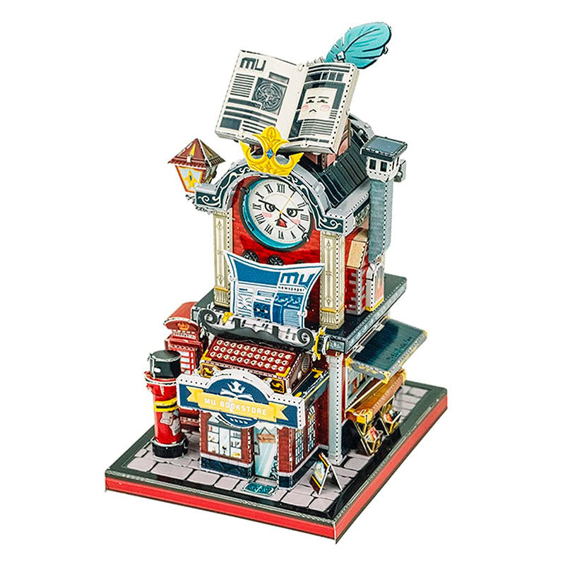 Libreria Misteriosa Book Store Puzzle 3D de Metal Mu YMN118D