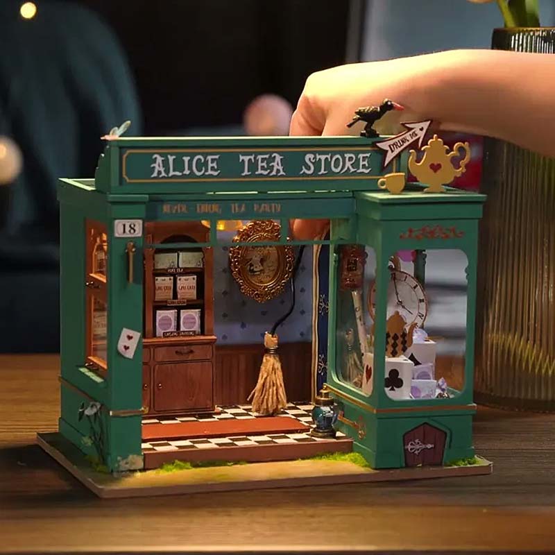 Casita Miniatura Alice's Tea Store Tienda de Te Alicia