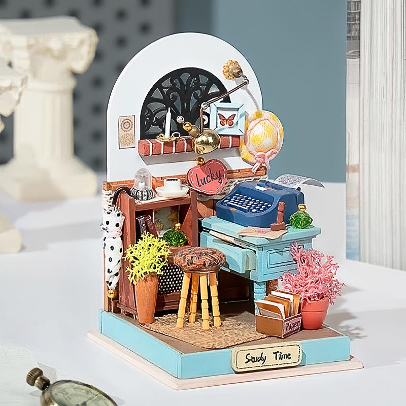 Miniatura Cuarto de Estudio Record Mood Study Robotime