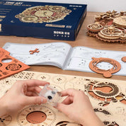 Reloj Mural Astral de Madera Rompecabezas STEM Robotime