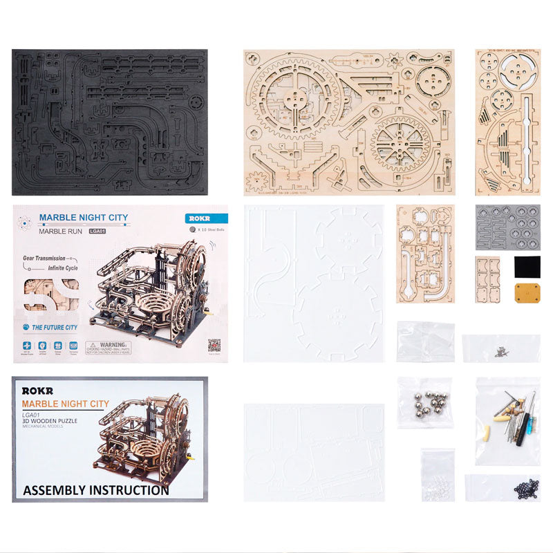 Carrera de Bolitas Marble Night City