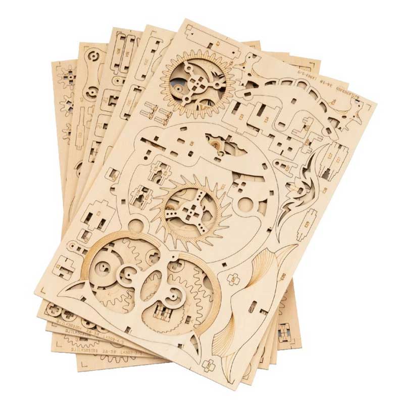 Reloj Buho de Madera Rompecabezas Puzzle 3D STEM Robotime